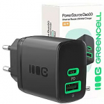 Green Cell Lādētājs Greencell PowerSource Duo30 30W Black CHARB-GC-30AC-B