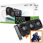 PNY Technologies GeForce RTX 5070, 12GB GDDR7, Triple Fan (DLSS 4) VCG507012TFXPB1