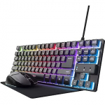 Trust GXT794 3-in-1 Gaming Bundle Bundle bestehend aus Tastatur, Maus und Mauspad 25393