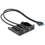 Delock USB 3.0 Front Panel 2-Port with internal 19 pin USB 3.0 PIN 61896