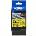 Brother TZESL651 24 MM BLACK ON YELLOW SELF LAMINATE TZESL651