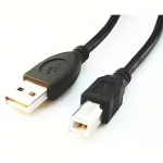 Gembird USB 2.0 A-B, 1.8m, Black CCP-USB2-AMBM-6