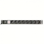 Gembird EG-PDU-014-C14, 8 sockets, Black EG-PDU-014-C14