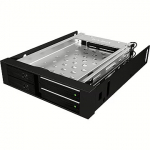 Raidsonic Icy Box Mobile Rack for 2x 2.5'' SATA HDD or SSD, Black IB-2227StS