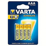 VARTA AAA SuperLife, Zinc-Carbon, x4 4008496676187