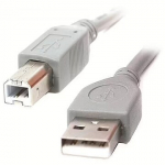 Gembird USB 2.0 A-B, 1.8m, Grey CCP-USB2-AMBM-6G