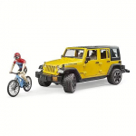 Bruder Jeep Wrangler with bicycle and figure BR-02543