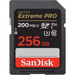 Sandisk Extreme Pro, SDXC, 256GB, UHS-1, U3, V30 SDSDXXD-256G-GN4IN