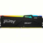 Kingston FURY Beast RGB Black (EXPO + XMP), DDR5, 16GB, 6000MHz, CL36, Single stick KF560C36BBE2A-16