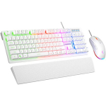 Rampage Zestaw klawiatura i mysz Rampage Fortuna przewodowy biały KM-RX7WHITE