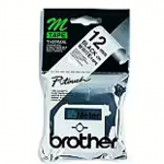 Brother P-TOUCH LABELLING NON-LAMINATED MK231 12MM BLACK ON WHITE MK231BZ