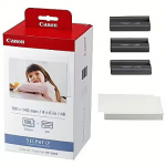 Canon KP-108IN Colour Ink Cartridge with 108 Sheets postcard size (100 x 148mm) paper (for CP-100/200/220/300/330/400/500/510/600/710-770) NEW 3115B001