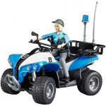 Bruder bworld Police Quad-Bike with Policeman and Accessories - 63010