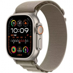 Apple Watch Ultra 2 GPS + Cellular, 49mm Titanium Case with Olive Alpine Loop - Large MRF03EL/A