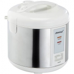 Steba RK2 rice cooker, 1.8L, Silver/White 050200