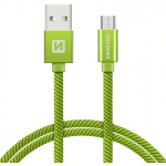 Swissten USB-A to Micro USB, 0.2m SW-QU-MICR-USB-0.2-GRE