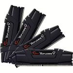 G.SKILL Ripjaws V Black, DDR4, 32GB, 3600MHz, CL18, Kit of 4 F4-3600C18Q-32GVK