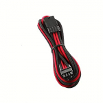 CableMod PRO ModMesh 8-pin PCI-e Extension, 45cm, Black/Red CM-PCAB-8PCI-N45KKR-3PK-R