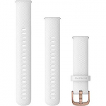 Garmin Silicone band, 18mm, White/Golden 010-12932-0F