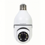 Gembird E27, Lamp Socket, 1080p Full HD, App, White TSL-CAM-WRHD-01