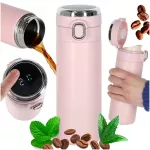 Termoss ar iemuti un LED displeju, rozā, 350ml