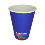 Papīra glāzes 400ml, 14oz, &oslash;90mm, zilas, 10 gab.