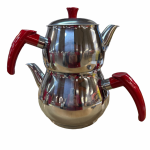 K&otilde;ik Tee Uudised Viimane v&otilde;imalus Dubultā tirkīza tējkanna, nerūsējo&scaron;ais tērauds