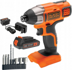 P&ouml;&ouml;rdtrell Black+Decker BLACK+DECKER l&ouml;&ouml;kfunktsiooniga 18V BDCIM18D1A 115Nm 1x2,0Ah | BDCIM18D1A-QW | 5035048832752