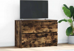 vidaXL Szafka RTV Dąb wędzony 80x35x54 cm Drewno klejone | 861791 | 8721158707109