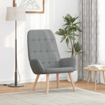 vidaXL Tugitool helehall, riidega polsterdatud | 4102643 | 8721158559647