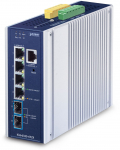 PLANET IP30 Industrial L3 4-Port Zarządzany 2.5G Ethernet (100/1000/2500) Aluminium, Blue | IGS-6325-4T2X | 4711605286879