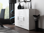 Cama living room sideboard UNI WHITE white/white gloss | UNI BI/BI | 5903815004049