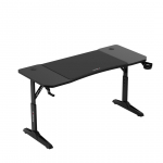 Biurko Huzaro Hero 3.6 Black Czarne 140 cmx60 cm | HZ-HERO 3.6 BLACK | 5900415030249