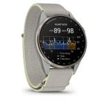Viedpulksteni Garmin Approach S72 47mm Silver/Citron Ti Bezel with Fog Grey/Citron ComfortFit Fabric Band | 010-04148-04 | 753759379858
