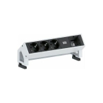 Toitepikendus Bachmann Bachmann DESK 2 902.200 - black / white, 1x kohandatud moodul, 2 pistikupesa | 902.200 | 4016514044085