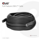 Club3D USB-C AOC-Kabel  8K/ 10Gbps/ 60W  15m           St/St | CAC-2580 | 8719214473662