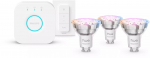 Philips Hue White and color ambiance P&otilde;hiline stardikomplekt: 3 nutikat GU10 lambipirni (345 lm) + h&auml;mardusregulaator | 8721103103758 | 8721103103758