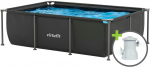 Virtufit VIRTUFIT RISTK&Uuml;LIKUKUJULINE BASSEIN 260 x 180 CM koos filtripumbaga Anthracite | VF13004 | 8718591680656