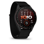 Viedpulksteni Garmin Approach S72 &ndash; 47 mm Carbon Gray/Red DLC Titanium Bezel with Black ComfortFit Fabric Band | 010-04148-02 | 753759379834