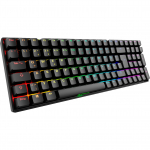 Sharkoon SKILLER SGK50 S2 (Black, DE-klaviatuuripaigutus, Gateron Yellow) | 4044951040827 | 4044951040827
