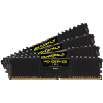 Corsair DIMM 64 GB DDR4-2666 (4x 16 GB) Quad-Kit (Black, CMK64GX4M4A2666C16, Vengeance LPX, INTEL XMP) | CMK64GX4M4A2666C16 | 0843591071833
