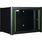 Lanview RWM06U56BL 6U seinale paigaldatav serverikapp Black | RWM06U56BL | 5420016846716