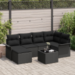 vidaXL 7-osaline aiam&ouml;&ouml;bli komplekt patjadega Beige pol&uuml;uretaan | 3345443 | 8721158950291