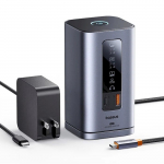 Baseus dokkimisjaam HUB 11in1 USB-C HDMI DP USB-A USB-C RJ45 PD mini jack 3.5mm laadija EU - grey | B0112701 | 6932172693077
