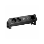 Toiteplokk Bachmann BACHMANN DESK2 2xCEE7/3, 1xUSB C/C 65 W, 1xCM L 0,2 m RAL9005 | 4057298227936 | 4057298227936