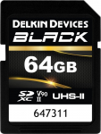 M&auml;lukaart Delkin Black Rugged SDXC 64 GB Class 10 UHS-II V90 (DSDBV9064BX) | DSDBV9064BX | 814373024545