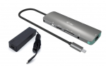 i-tec USB-C Metal Nano Docking Station 1x HDMI 4K LAN Audio Czytnik kart Power Delivery 100 W + Charger 100W | C31NANOLANPD100 | 8595611707353