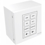 Vision VISION Techconnect Faceplate Steuermodul - LEBENSLANGE GARANTIE - 8 Tasten - lernt Infrarot-Fernbedienungscodes von anderen Fernbedienungen - unterstutzt RS-232, 12V-Ausloser, Planung - mehrere Befehle pro Taste - Doppelraummodul - 1-fach brit ...