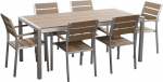 Aiatoolide komplekt lauaga, 6 tooli, hele puit VERNIO | 17411 | 4260580939497