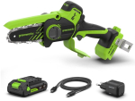 Ahelsaag Greenworks 24V miniahelsaag Greenworks CS1032GA2 komplekt laadija + 2Ah aku | GRCS1032GA2 | 195526215646